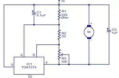 Mạch điều khiển tốc độ động cơ điện áp thấp DC